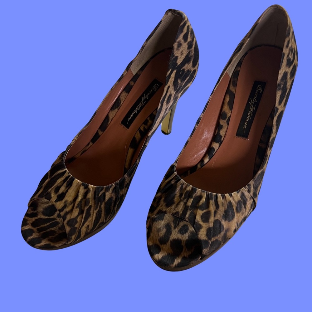 Betsey Johnson leopard print heels